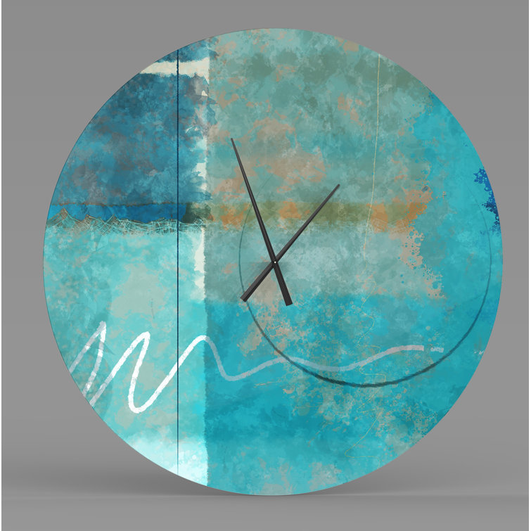 Latitude Run® Metal Wall Clock Wayfair